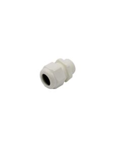 16mm IP55 PVC Glands: White (for 4-7mm cable)