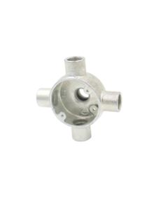 20mm Conduit Intersection Back Outlet Box: Hot Dipped Galvanised